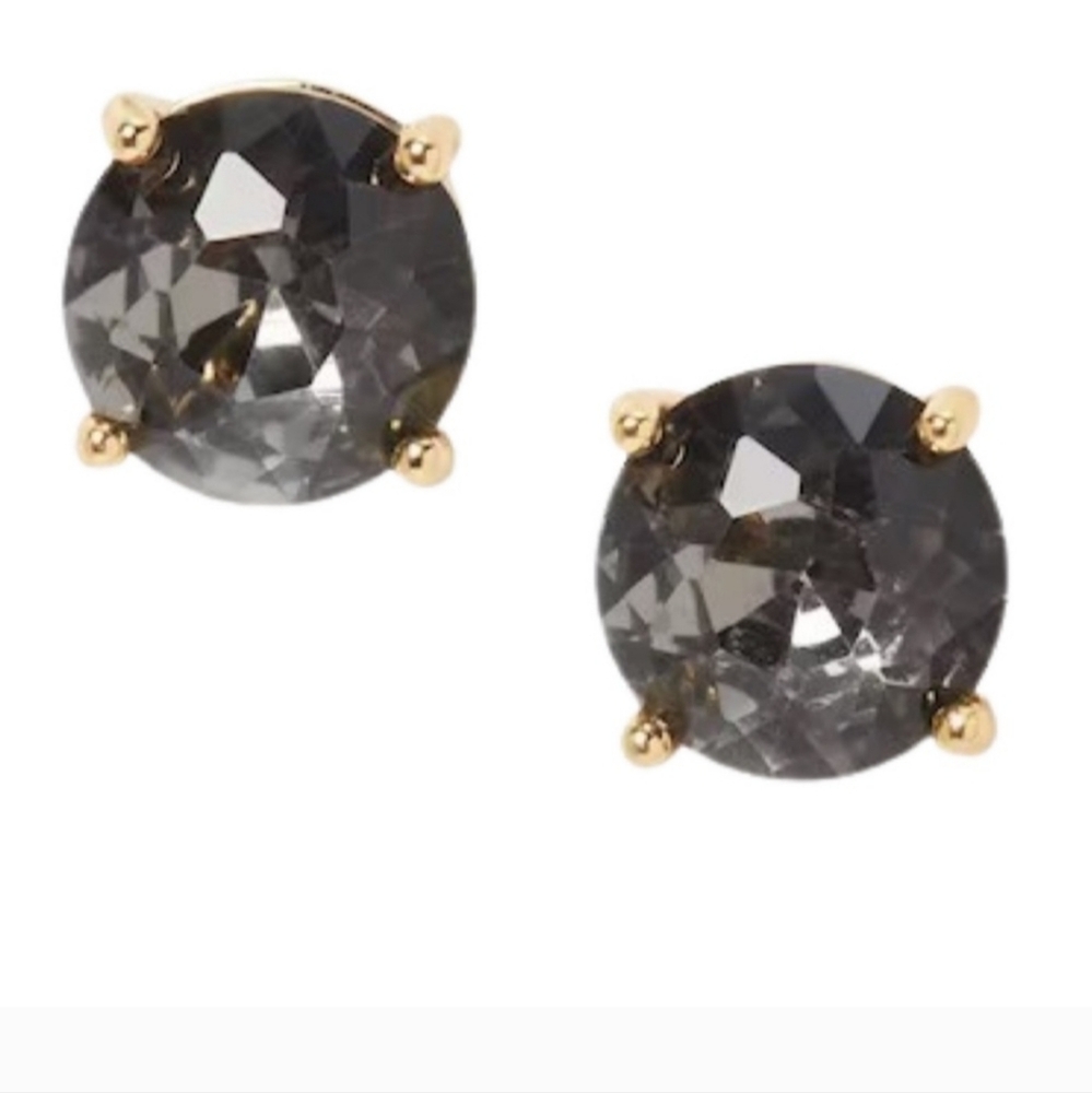 KATE SPADE • Black Diamond Crystal Gumdrop Earrings